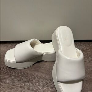 Ardene White Platform Mules for Casual Style